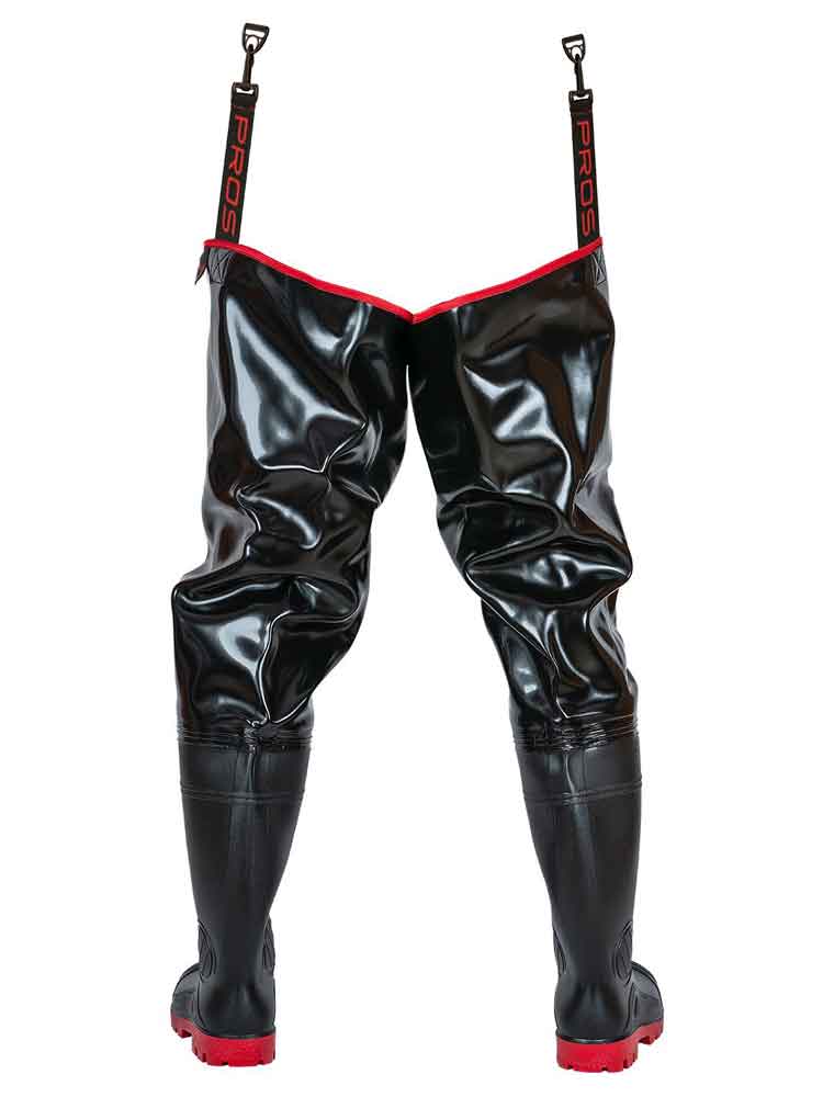 TIGH WADERS Watstiefel schwarz