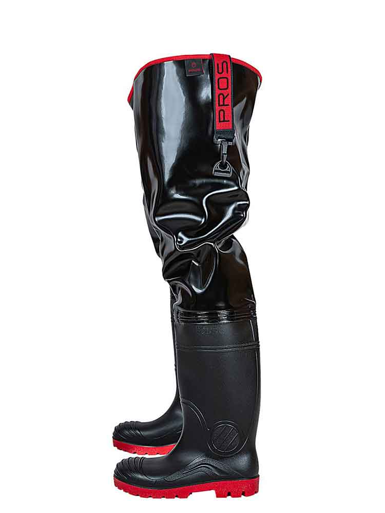TIGH WADERS Watstiefel schwarz