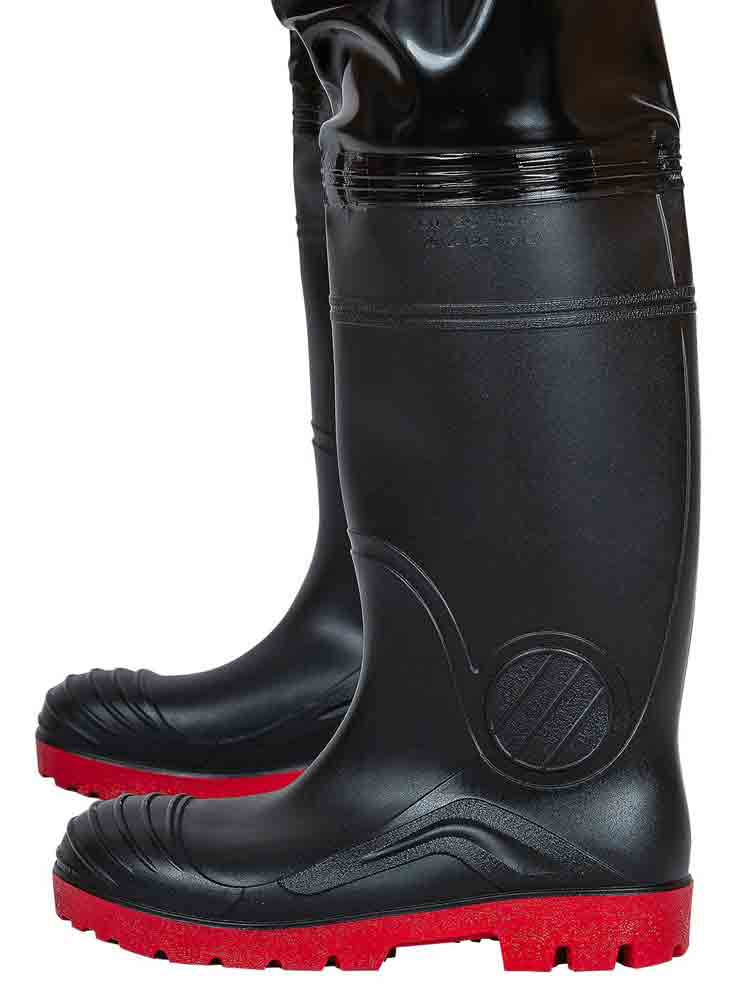 TIGH WADERS Watstiefel schwarz