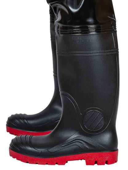 TIGH WADERS Watstiefel schwarz