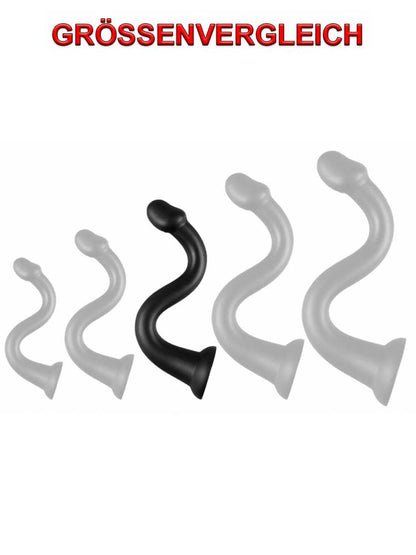 Whale Penis Soft Anal Dildo 45cm - Large schwarz