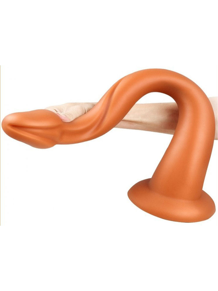 Whale Penis Soft Anal Dildo 40cm - Medium kupfer