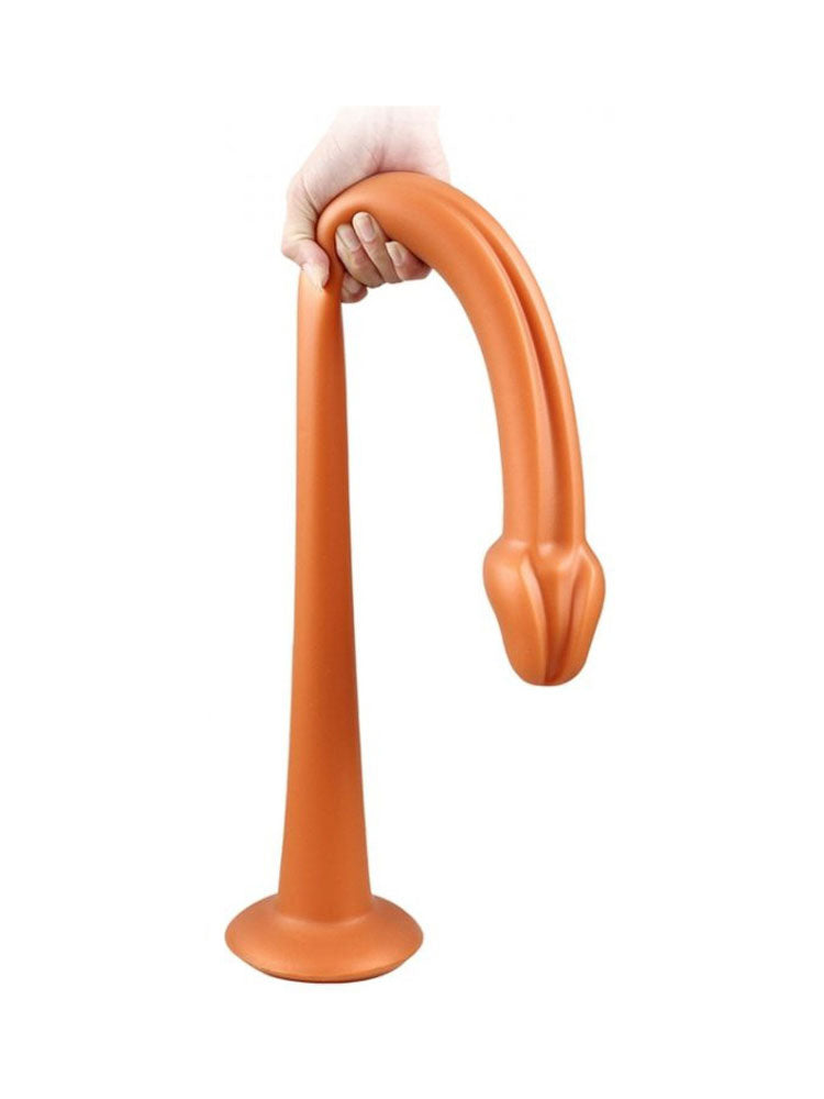 Whale Penis Soft Anal Dildo 40cm - Medium kupfer