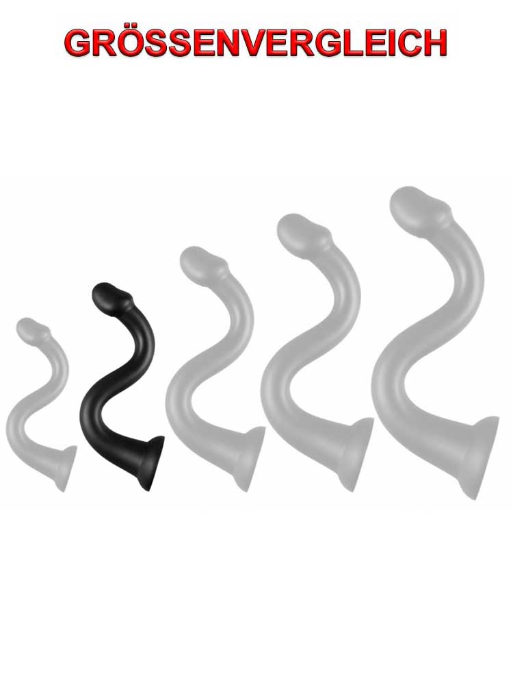 Whale Penis Soft Anal Dildo 40cm - Medium schwarz