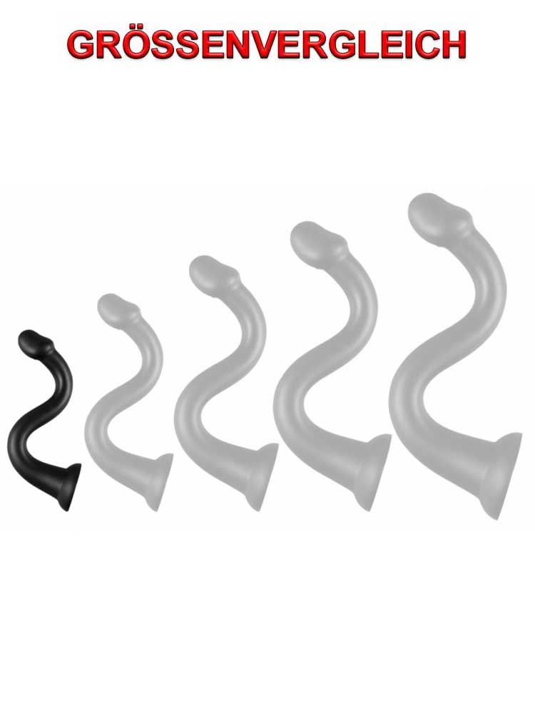 Whale Penis Soft Anal Dildo 40cm - Small schwarz