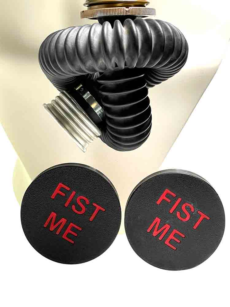 XTRM Augenclips "FIST ME" GP5 schwarz-rot