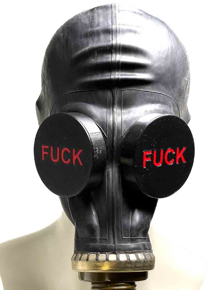 XTRM Augenclips "FUCK" GP5 schwarz-rot