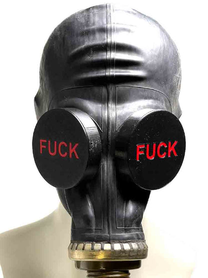 XTRM Augenclips "FUCK" GP5 schwarz-rot