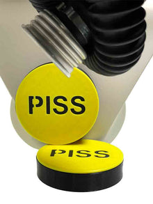 XTRM Augenclips "PISS" GP5 schwarz-gelb
