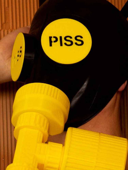 XTRM Augenclips "PISS" GP5 schwarz-gelb
