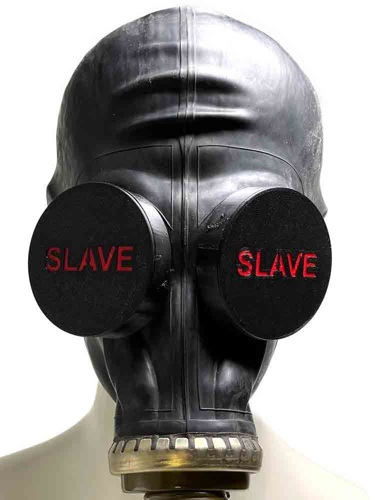 XTRM Augenclips "SLAVE" GP5 schwarz-rot