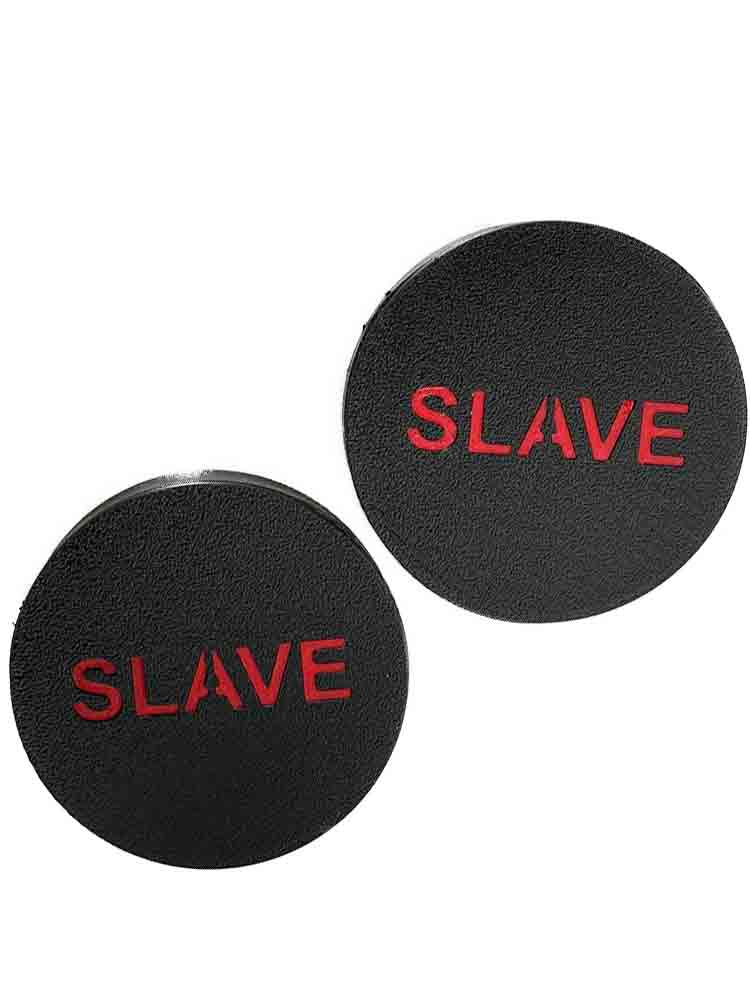 XTRM Augenclips "SLAVE" GP5 schwarz-rot