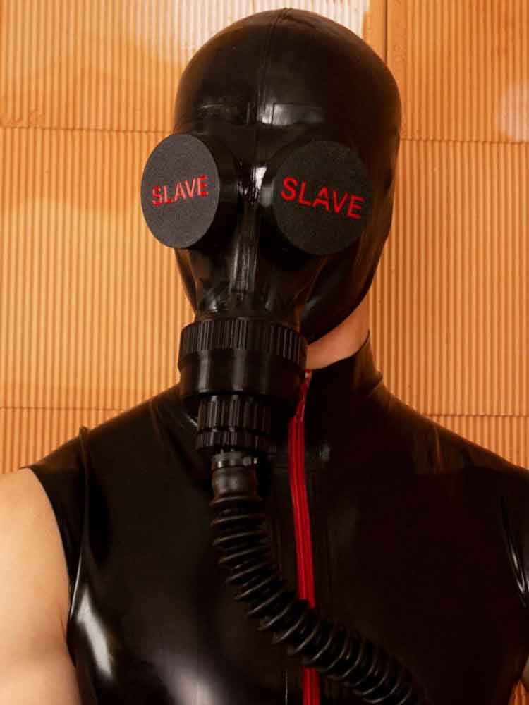 XTRM Augenclips "SLAVE" GP5 schwarz-rot