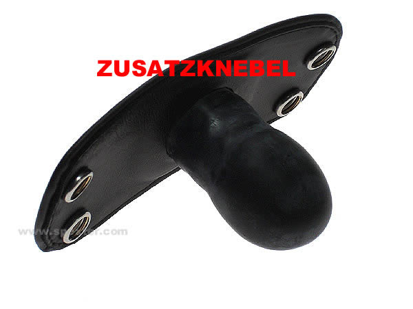 Ledermaske mit Mund- und Augenklappe
