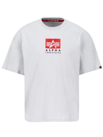 Alpha Industries Satin Logo T pastel grey 