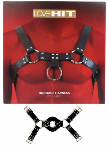 LOVEHIT Oberkörper-Harness Backside Vegan schwarz 