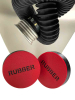 XTRM Augenclips "RUBBER" GP5 rot-schwarz 