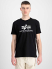 Alpha Industries Basic T-Shirt Carbon schwarz silber 